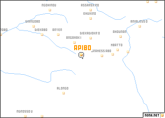 map of Apibo