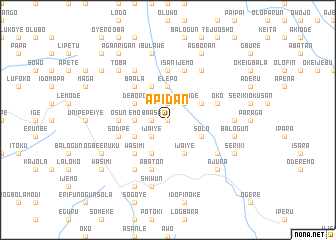 map of Apidan