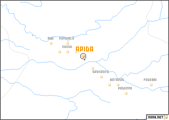 map of Apida