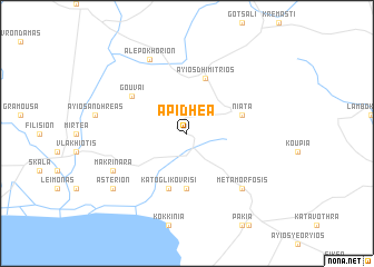 map of Apidhéa