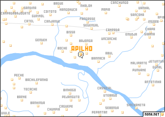 map of Apilho