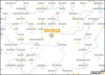 map of Apinega