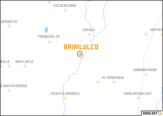 map of Apipilulco