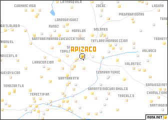 map of Apizaco