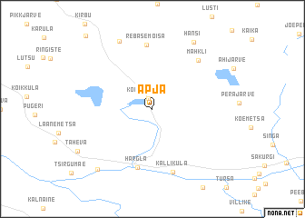 map of Apja