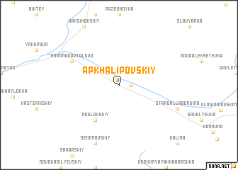 map of Apkhalipovskiy