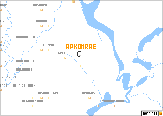 map of Apkomrae