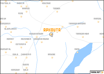 map of Apkouta