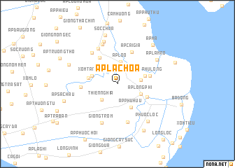 map of Ấp Lạc Hòa