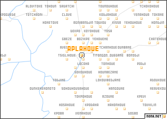 map of Aplahoué