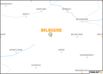 map of Aplaksino