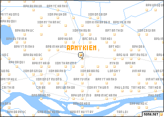 map of Ấp Mỹ Kiệm