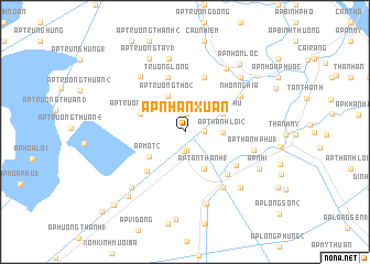 map of Ấp Nhân Xuân