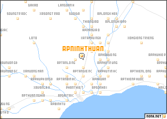 map of Ấp Ninh Thuận