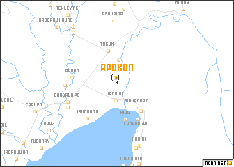 map of Apokon