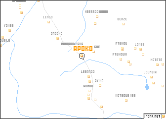 map of Apoko