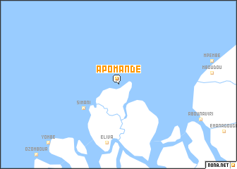 map of Apomandé