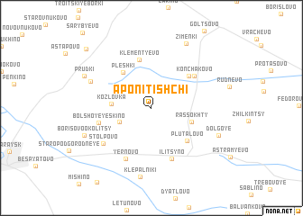 map of Aponitishchi