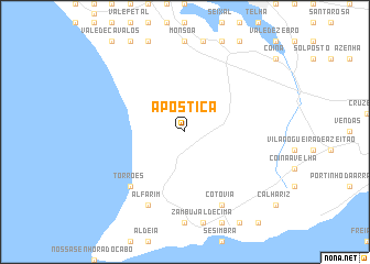 map of Apostiça