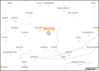 map of Apoşu