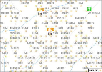 map of Apo