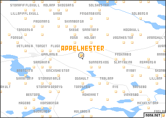 map of Appelhester