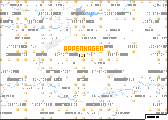 map of Appenhagen