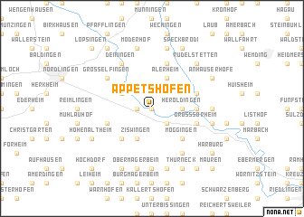 map of Appetshofen