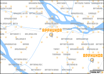 map of Ấp Phú Hòa