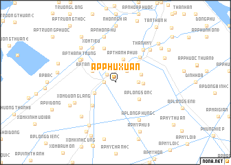 map of Ấp Phú Xuân