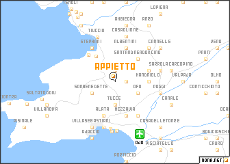 map of Appietto