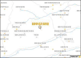 map of Appignano