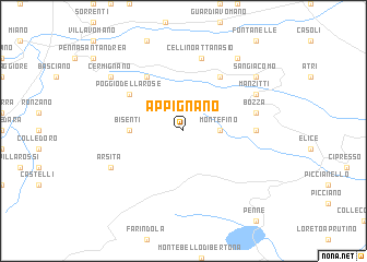 map of Appignano