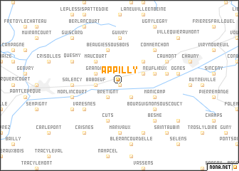 map of Appilly