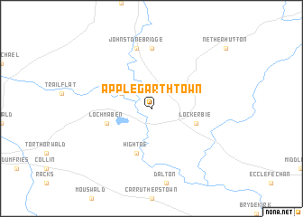 map of Applegarth Town