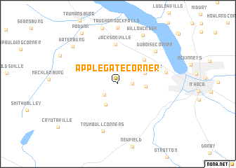 map of Applegate Corner