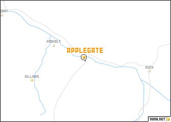 map of Applegate