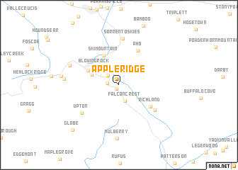 map of Apple Ridge