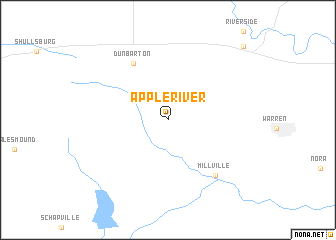 map of Apple River