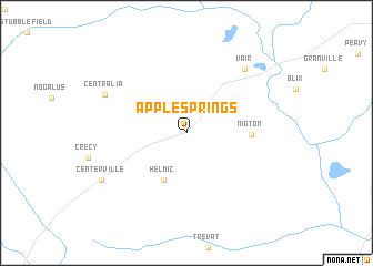 map of Apple Springs