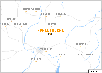 map of Applethorpe