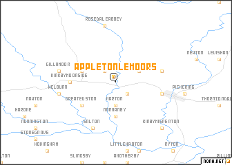 map of Appleton le Moors