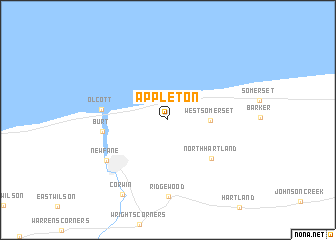 map of Appleton