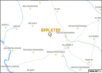 map of Appleton