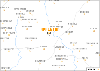 map of Appleton