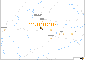 map of Apple Tree Creek