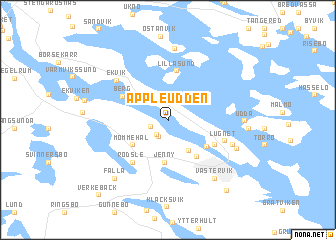 map of Äppleudden