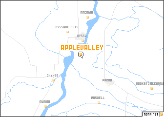 map of Apple Valley