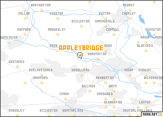 map of Appley Bridge