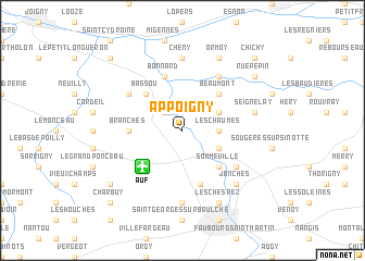 map of Appoigny